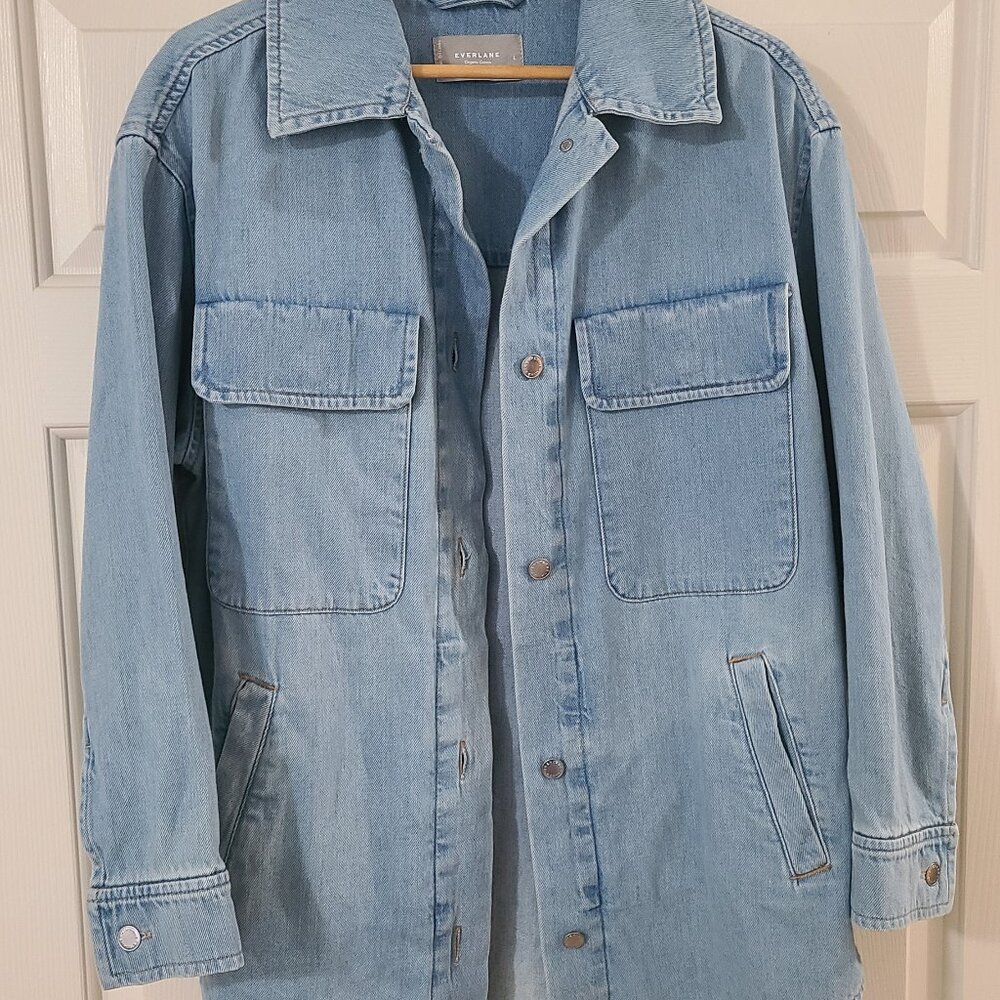 NWOT Large Everlane The Denim Shirt Jacket